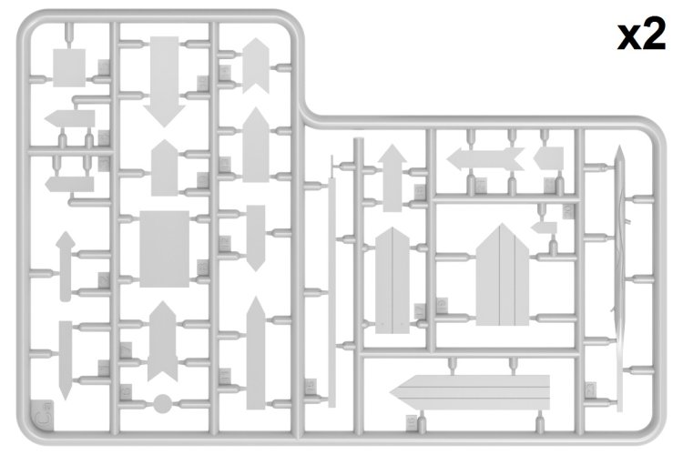 1:35 MiniArt 35611 Road Signs WWII Italy - Min35611 3 - MIN35611