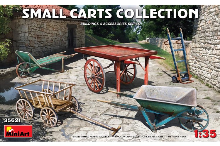 1:35 MiniArt 35621 Small Carts Collection - Min35621 1 1 - MIN35621
