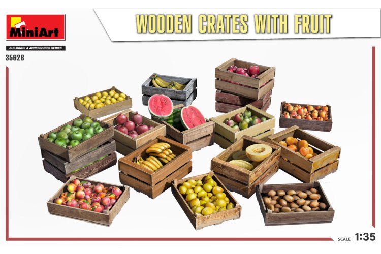 1:35 MiniArt 35628 Wooden Crates with fruit - Min35628 3 - MIN35628