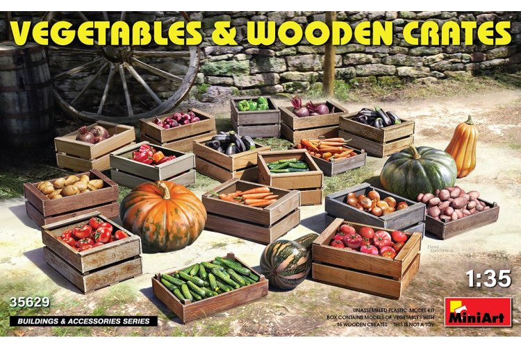 1:35 MiniArt 35629 Vegetables & Wooden Crates - Min35629 1 - MIN35629