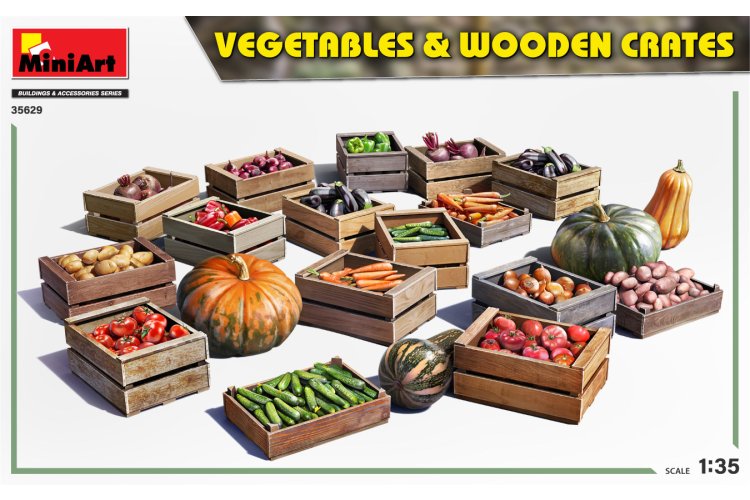 1:35 MiniArt 35629 Vegetables & Wooden Crates - Min35629 2 - MIN35629