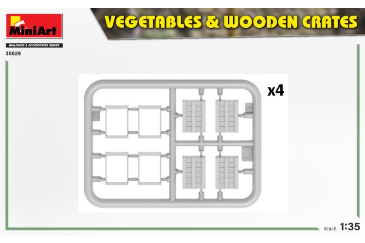 1:35 MiniArt 35629 Vegetables & Wooden Crates - Min35629 3 - MIN35629