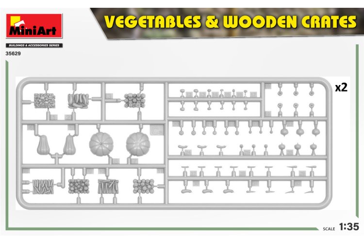 1:35 MiniArt 35629 Vegetables & Wooden Crates - Min35629 4 - MIN35629