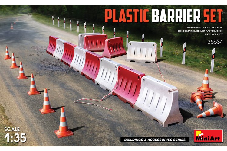 1:35 MiniArt 35634 Plastic Barrier Set - Min35634 1 - MIN35634