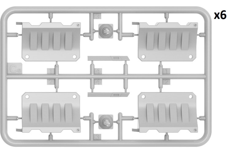 1:35 MiniArt 35634 Plastic Barrier Set - Min35634 3 - MIN35634
