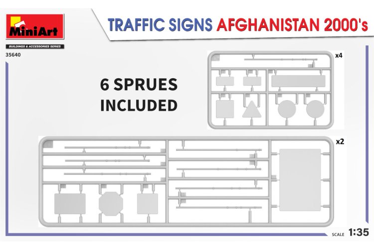 1:35 MiniArt 35640 Traffic Signs Afghanistan 2000s - Min35640 4 - MIN35640
