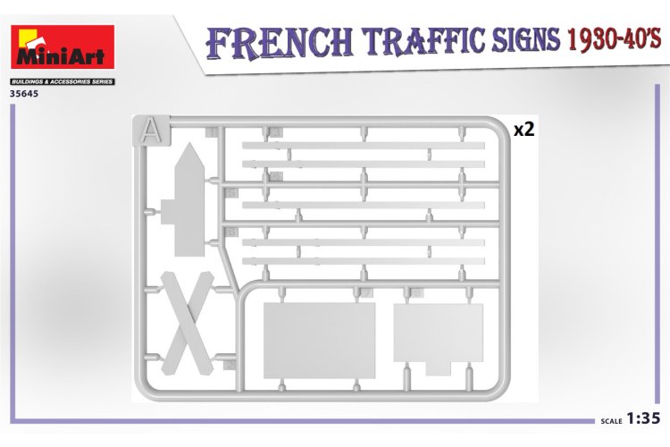 1:35 MiniArt 35645 French Traffic Signs 1930-1940s - Min35645 3 - MIN35645