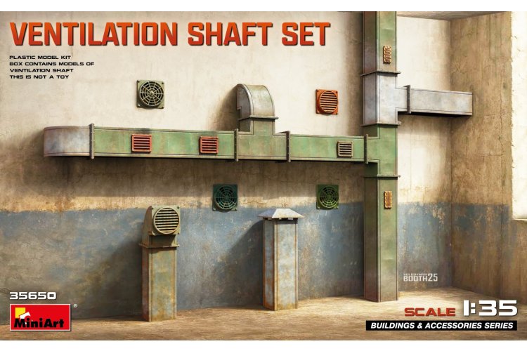 1:35 MiniArt 35650 Ventilation Shaft Set &ndash; Diorama - Min35650 1 - MIN35650