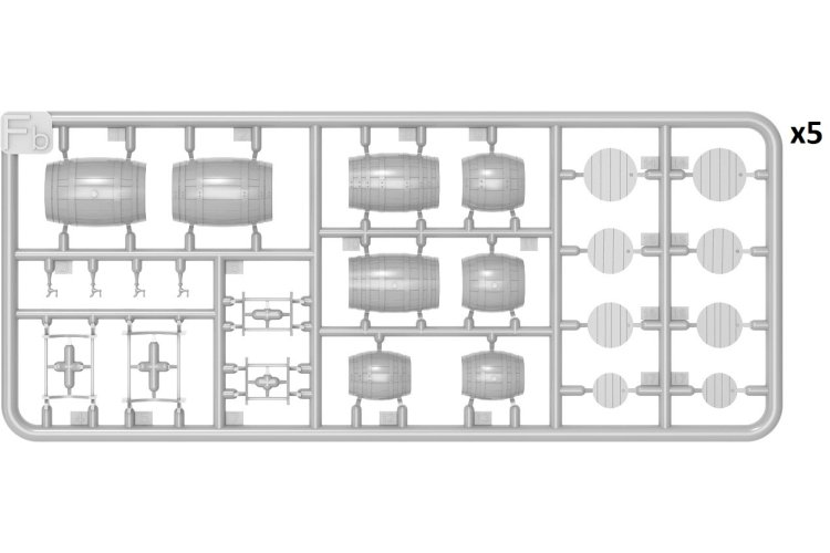 1:35 MiniArt 35658 20 Wooden Barrels &ndash; Small Size &ndash; Diorama - Min35658 2 - MIN35658