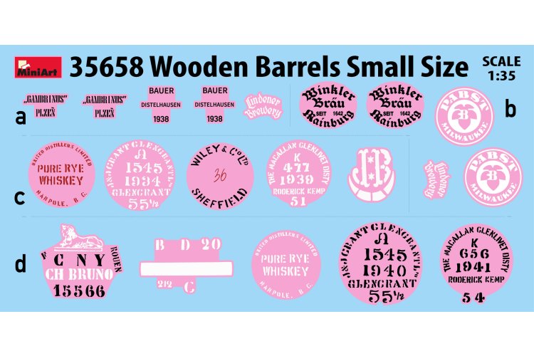 1:35 MiniArt 35658 20 Wooden Barrels &ndash; Small Size &ndash; Diorama - Min35658 3 - MIN35658