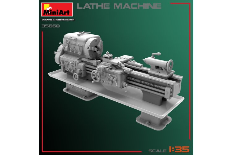 1:35 MiniArt 35660 Lathe Machine voor Diorama - Werkplaats Machine - Min35660 3 - MIN35660