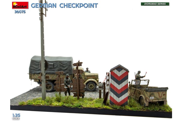 1:35 MiniArt 36075 Duitse Controlepost met 3t Cargo Truck 3,6-36S & Kfz.1 Type 170VK WWII - 5 Figuren - Min36075 4 - MIN36075