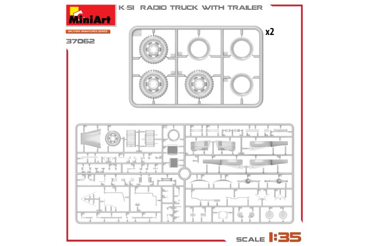 1:35 MiniArt 37062 Chevrolet G506 K-51 Radio Truck with Trailer - Min37062 3 - MIN37062
