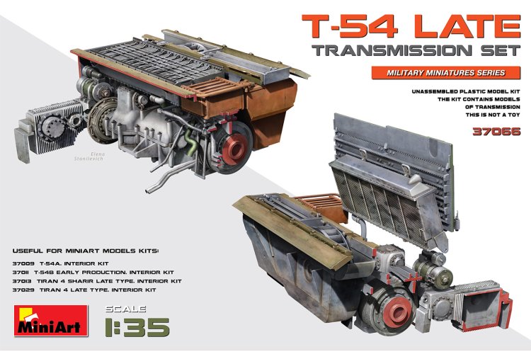 1:35 MiniArt 37066 T-54 Late Transmission Set - Min37066 1 - MIN37066