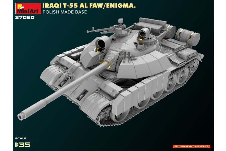 1:35 MiniArt 37080 Iraakse T-55 Al Faw / Enigma - Poolse Basis - Tank - Min37080 4 - MIN37080