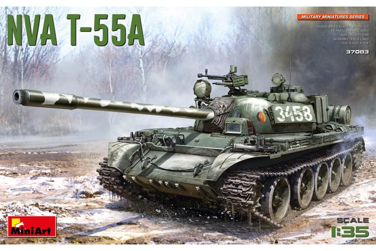 1:35 MiniArt 37083 NVA T-55A Tank - Min37083 1 - MIN37083