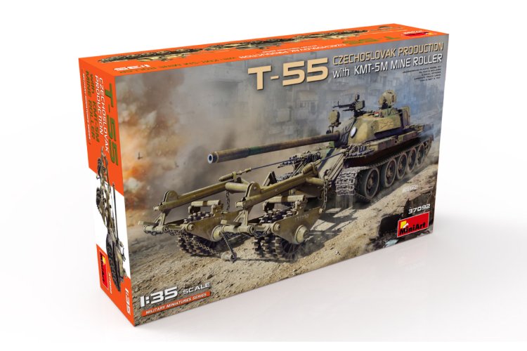 1:35 MiniArt 37092 T-55 Czechoslovak Prod. w/KMT-5M Mine Roller - Min37092 9 - MIN37092