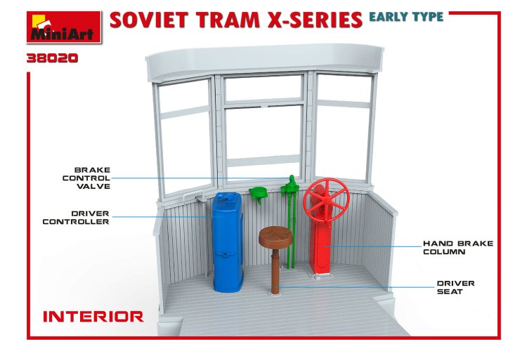 1:35 MiniArt 38020 X-Series Early Type - Sovjet Tram - Min38020 10 - MIN38020