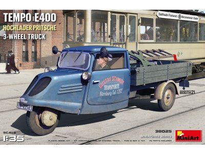1:35 MiniArt 38025 Temp E400 Hochlader Pritsche 3-wheel Truck - Min38025 1 - MIN38025