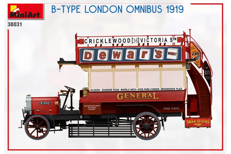 1:35 MiniArt 38031 B-TYPE London Omnibus 1919 - Min38031 10 - MIN38031