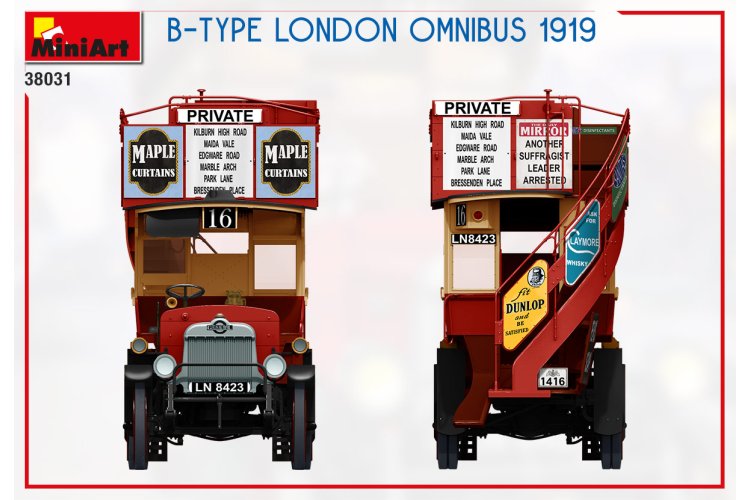 1:35 MiniArt 38031 B-TYPE London Omnibus 1919 - Min38031 11 - MIN38031