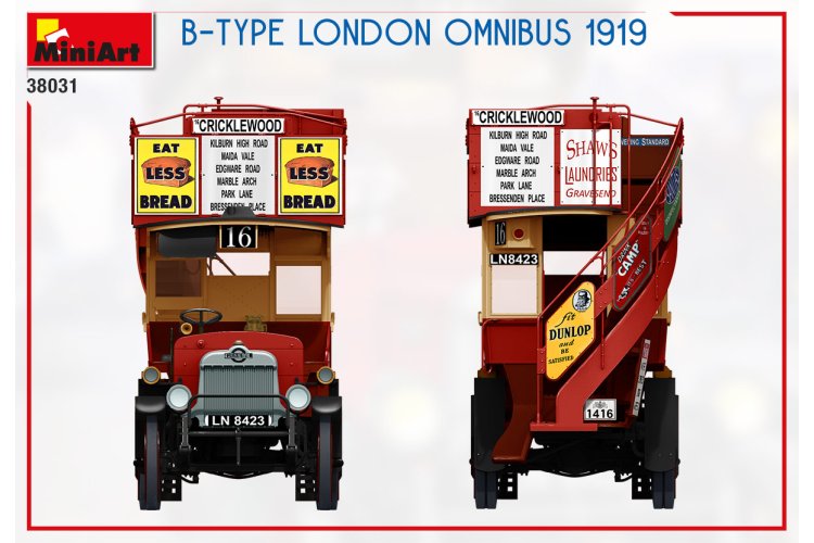 1:35 MiniArt 38031 B-TYPE London Omnibus 1919 - Min38031 12 - MIN38031