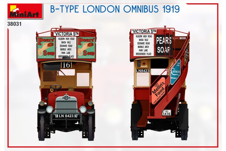 1:35 MiniArt 38031 B-TYPE London Omnibus 1919 - Min38031 13 - MIN38031