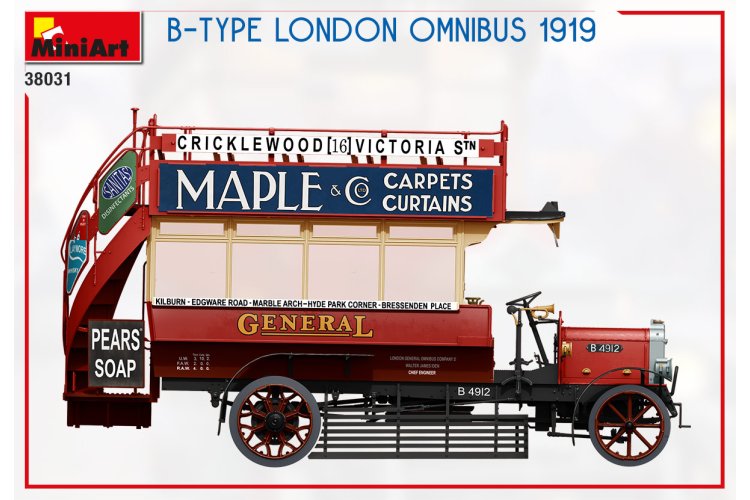 1:35 MiniArt 38031 B-TYPE London Omnibus 1919 - Min38031 4 1 - MIN38031
