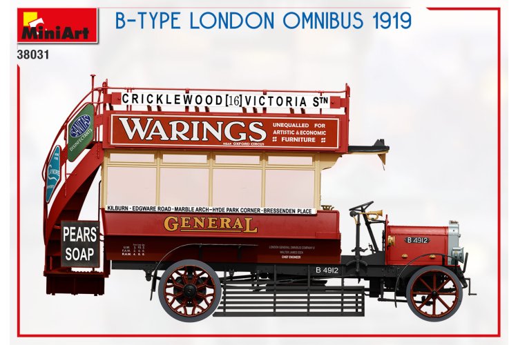 1:35 MiniArt 38031 B-TYPE London Omnibus 1919 - Min38031 5 1 - MIN38031