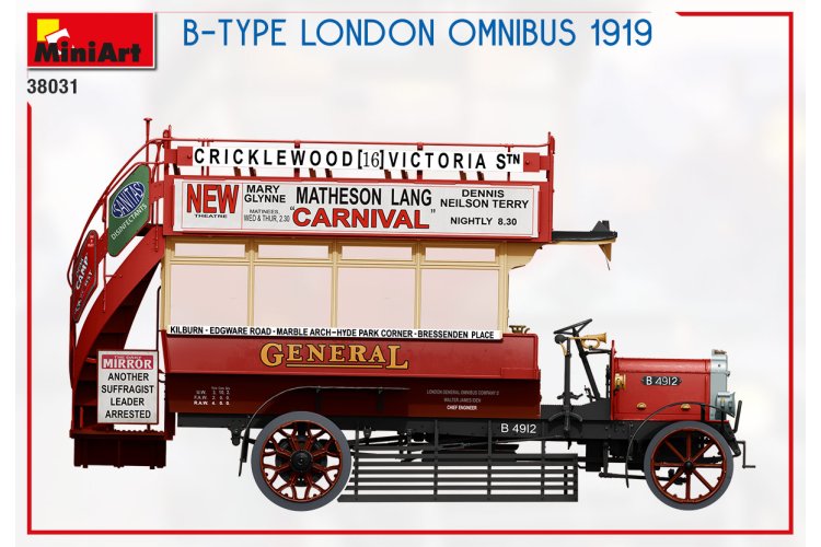 1:35 MiniArt 38031 B-TYPE London Omnibus 1919 - Min38031 6 1 - MIN38031