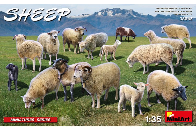 1:35 MiniArt 38042 Sheeps - Min38042 1 - MIN38042