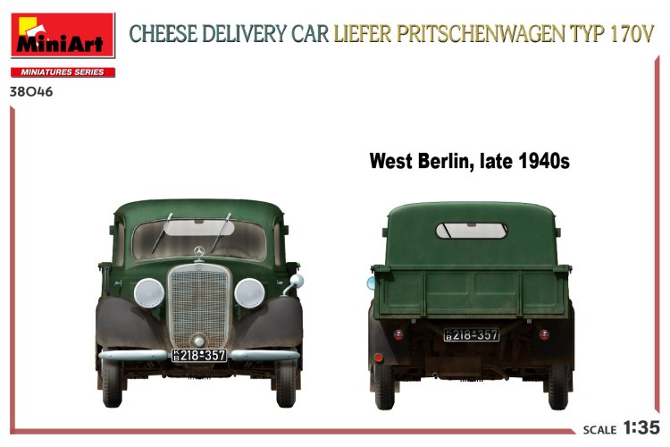 1:35 MiniArt 38046 Liefer Pritschenwagen Typ 170V Cheese Delivery Car - Min38046 4 - MIN38046