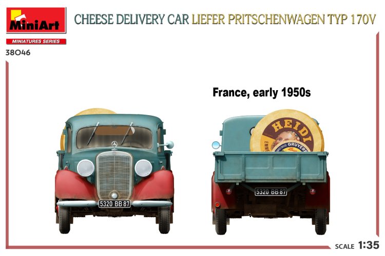 1:35 MiniArt 38046 Liefer Pritschenwagen Typ 170V Cheese Delivery Car - Min38046 6 - MIN38046