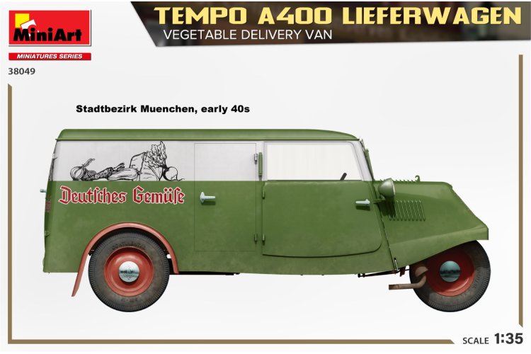 1:35 MiniArt 38049 Temp A400 Lieferwagen - Vegetable Delivery Van - Min38049 2 - MIN38049