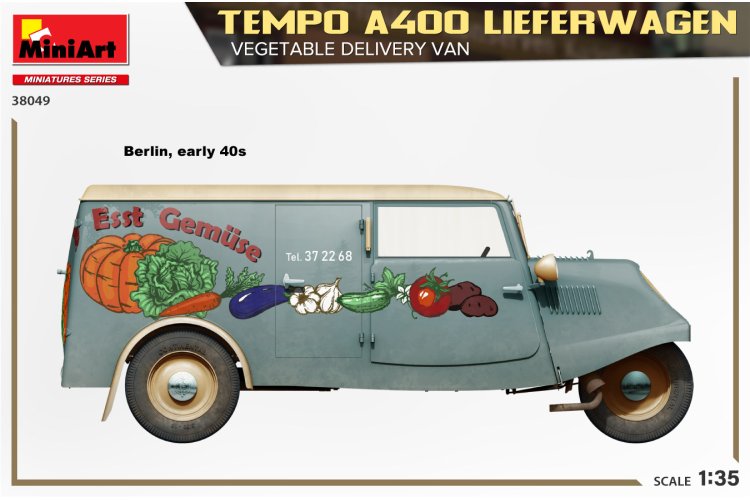 1:35 MiniArt 38049 Temp A400 Lieferwagen - Vegetable Delivery Van - Min38049 3 - MIN38049