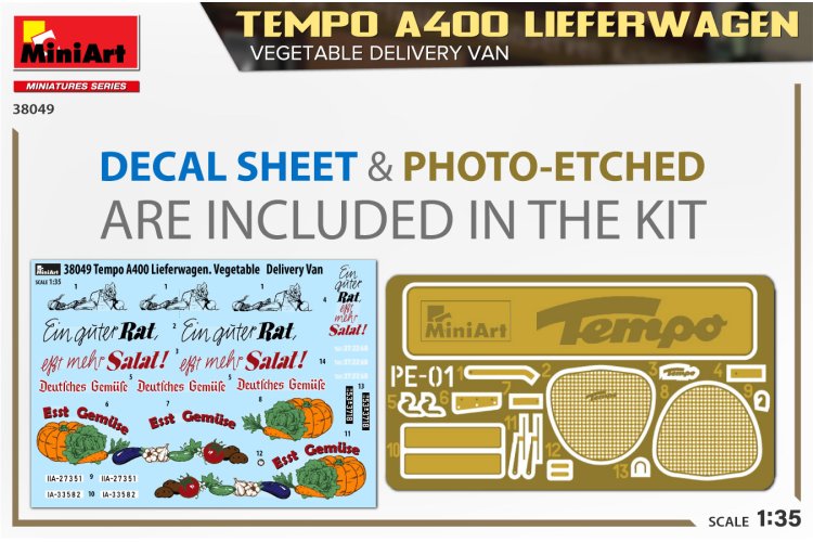 1:35 MiniArt 38049 Temp A400 Lieferwagen - Vegetable Delivery Van - Min38049 6 - MIN38049