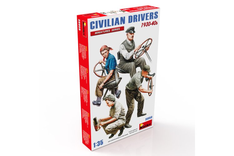 1:35 MiniArt 38050 Civilian Drivers 1930-40s - Min38050 5 - MIN38050