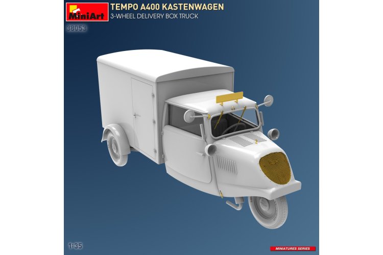 1:35 MiniArt 38053 Tempo A400 Kastenwagen - 3-wheel Delivery Box Truck - Min38053 2 - MIN38053