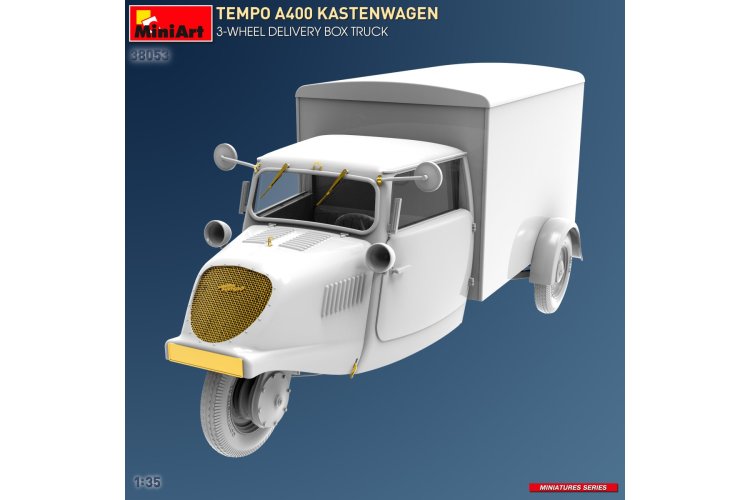 1:35 MiniArt 38053 Tempo A400 Kastenwagen - 3-wheel Delivery Box Truck - Min38053 3 - MIN38053