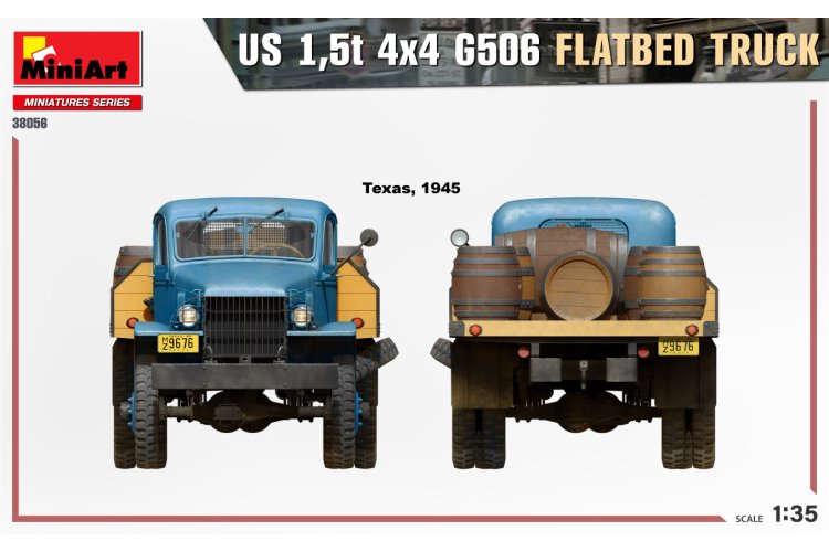 1:35 MiniArt 38056 US 1,5ton 4X4 G506 Flatbed Truck - Min38056 5 - MIN38056