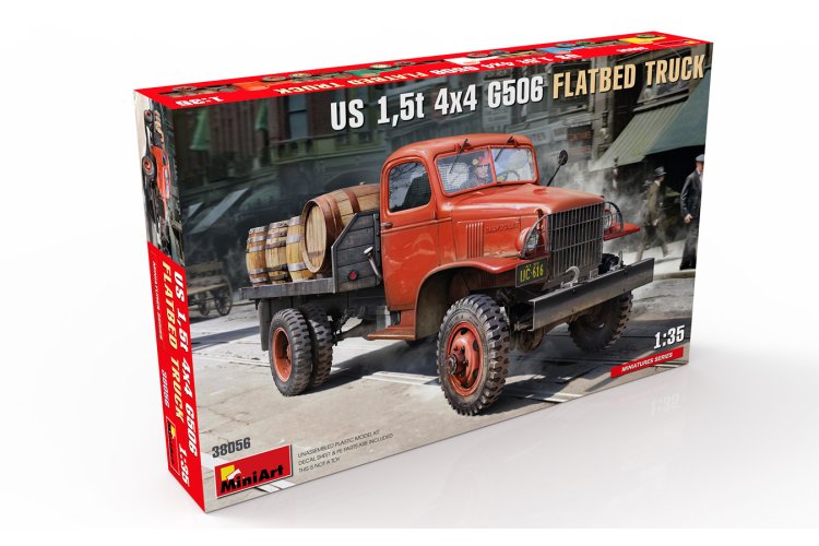 1:35 MiniArt 38056 US 1,5ton 4X4 G506 Flatbed Truck - Min38056 9 - MIN38056
