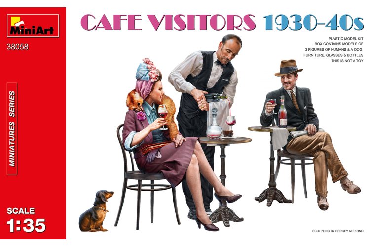 1:35 MiniArt 38058 Cafe Visitors 1930-40s - Min38058 1 - MIN38058