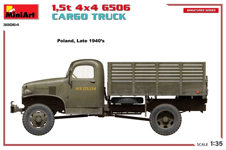 1:35 MiniArt 38064 1,5t 4X4 G506 Cargo Truck - Min38064 4 - MIN38064