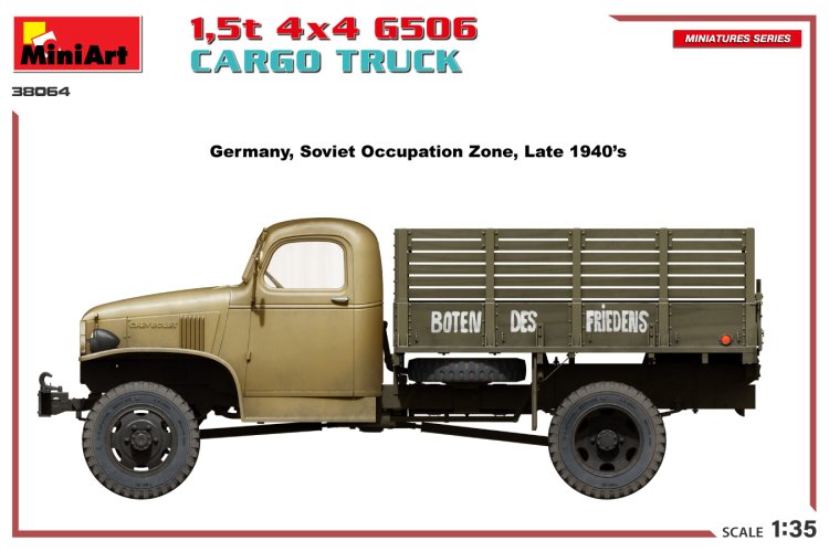 1:35 MiniArt 38064 1,5t 4X4 G506 Cargo Truck - Min38064 6 - MIN38064