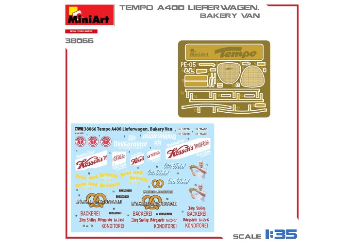 1:35 MiniArt 38066 Tempo A400 Lieferwagen - Bakkerswagen - Min38066 12 - MIN38066