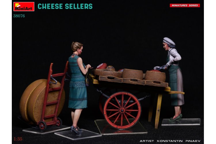 1:35 MiniArt 38076 Vrouwelijke Figuren - Diorama - Kaas Verkopers - Min38076 9 - MIN38076
