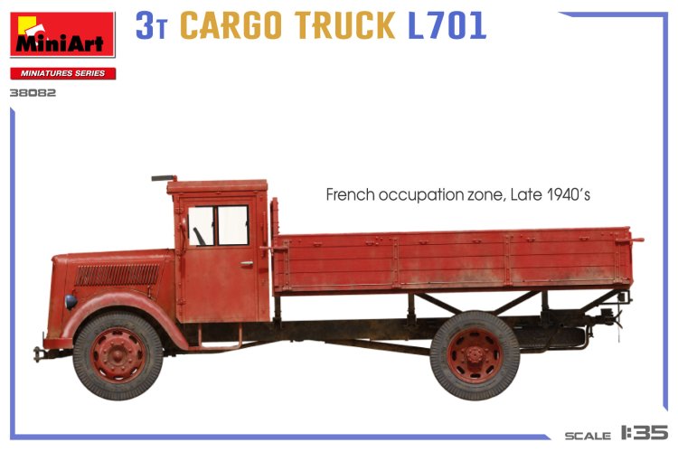 1:35 MiniArt 38082 German Opel Blitz - 3 Ton Cargo Truck L701 - Min38082 3 - MIN38082