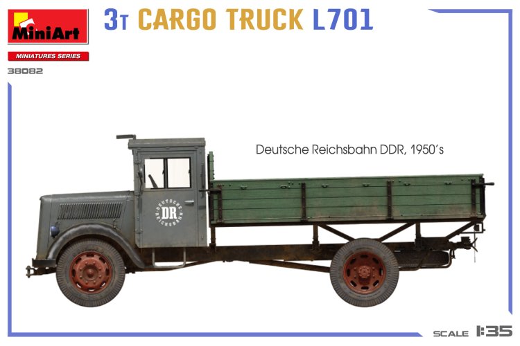 1:35 MiniArt 38082 German Opel Blitz - 3 Ton Cargo Truck L701 - Min38082 4 - MIN38082