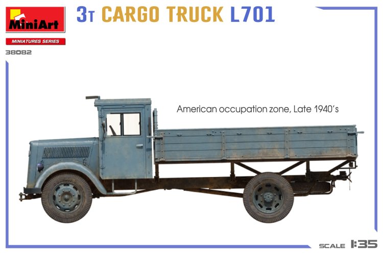 1:35 MiniArt 38082 German Opel Blitz - 3 Ton Cargo Truck L701 - Min38082 5 - MIN38082