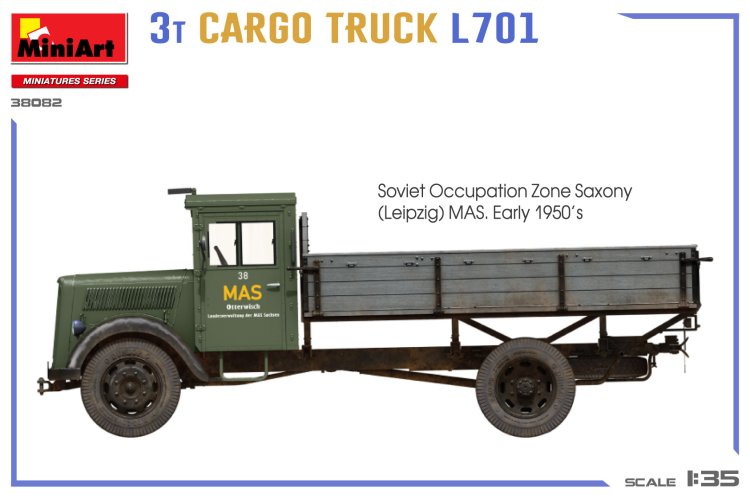 1:35 MiniArt 38082 German Opel Blitz - 3 Ton Cargo Truck L701 - Min38082 6 - MIN38082